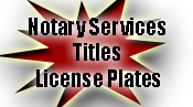 Joe Hallo offers notary services, titles and license Plates